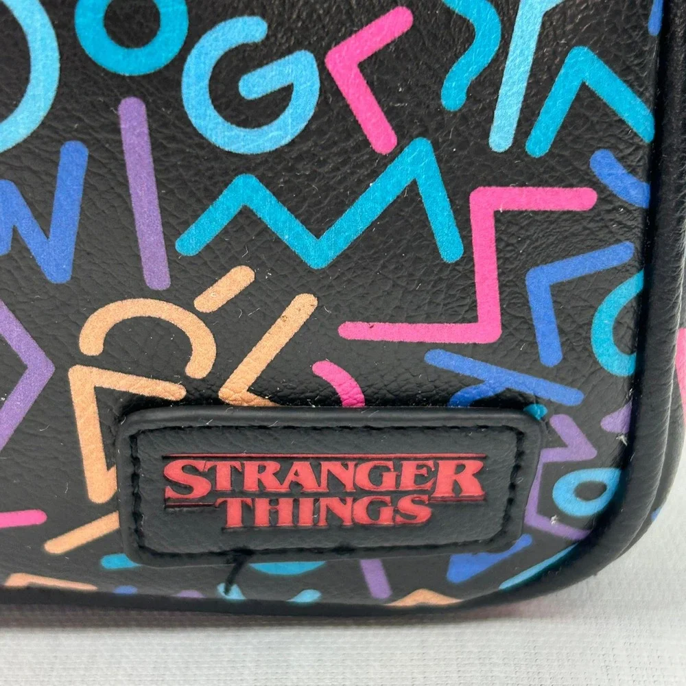 Funko Stranger Things Mini Backpack 80s 90s Retro Faux Leather Black Bag